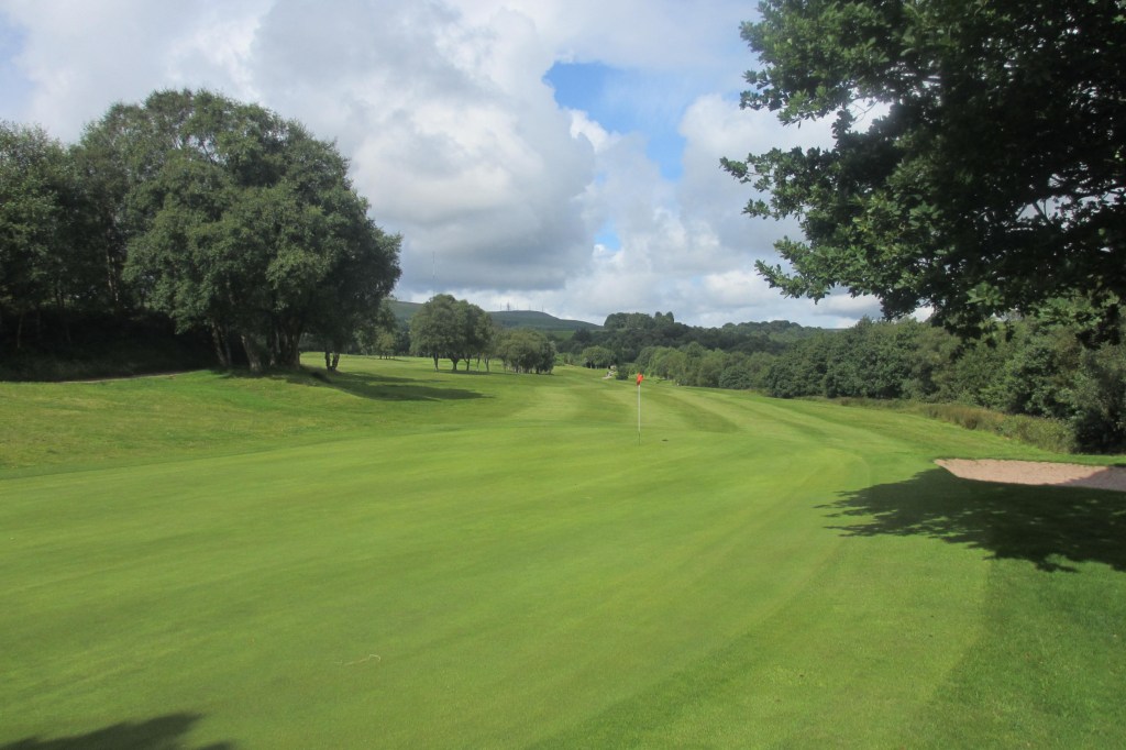 View of golf course fairway